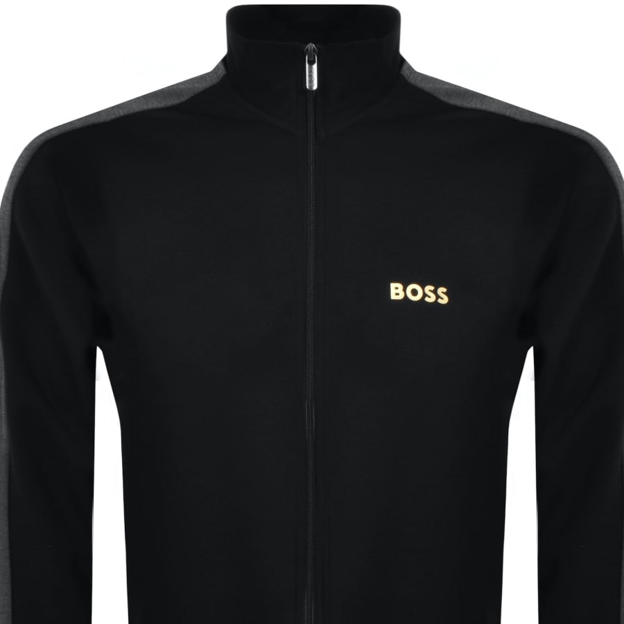 BOSS Full Zip Tracksuit Sweatshirt Black